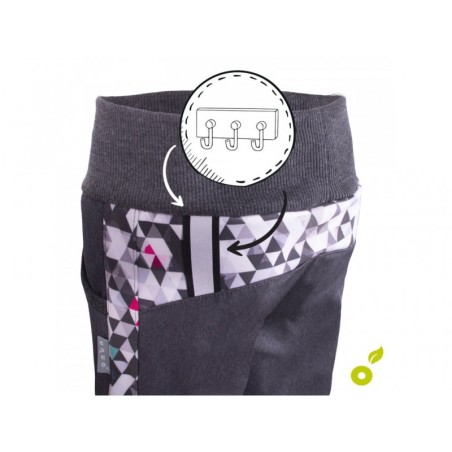 Softshell püksid fliisvoodriga lastele Street, antratsiit/metricon/girl