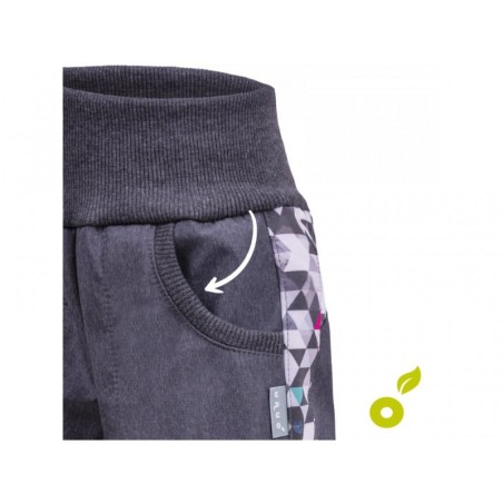Softshell püksid fliisvoodriga lastele Street, antratsiit/metricon/girl