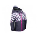 Laste softshell jope ilma voodrita, antratsiit/metricon/roosa