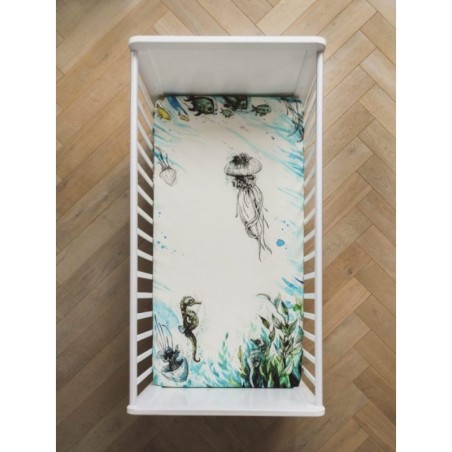 Kummiga voodilina Sea 60x120 cm