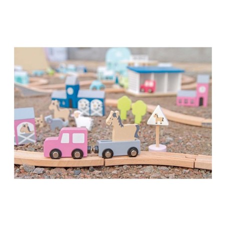 Autoraja komplekt, roosa