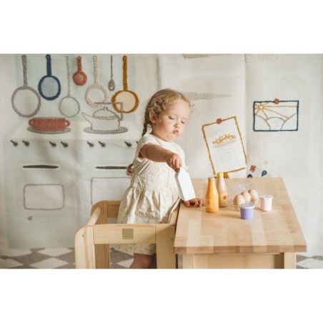 Laste platvorm / köögiabiline, naturaalne