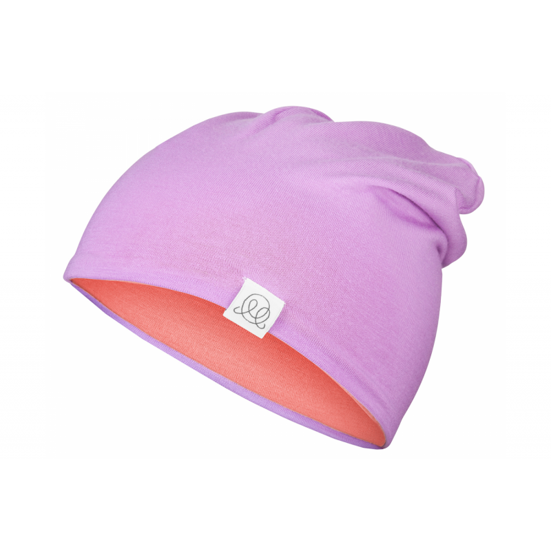 Müts, bambus, lilla-korall