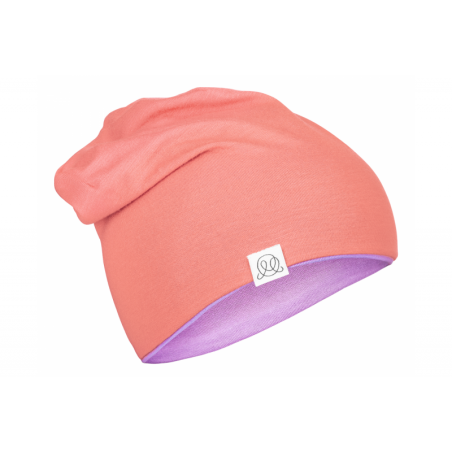 Müts, bambus, lilla-korall