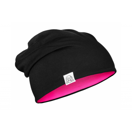 Müts, bambus, fuksia-must