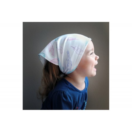 Sääskede vastane kolmnurk sall - pearätik, bambus, silver feathers