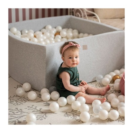 Pallimeri kandiline 110x110x40 cm + 400 palli, helehall