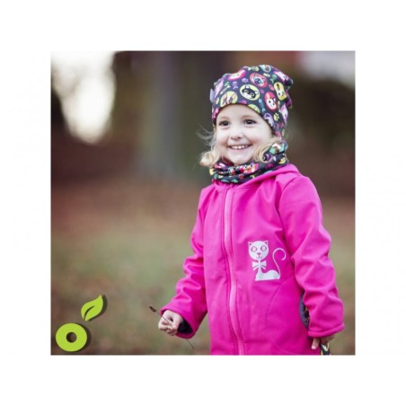 Fliismüts beanie, lilled