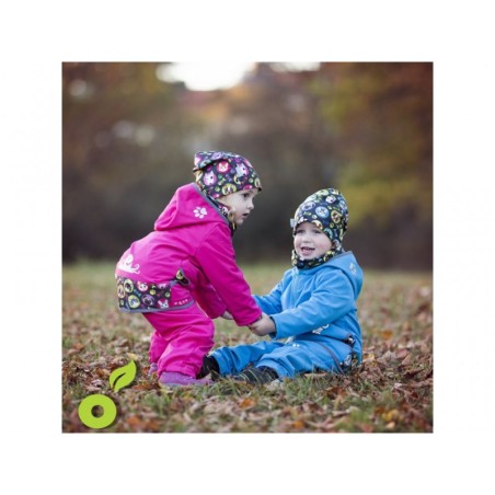 Fliismüts beanie, lilled