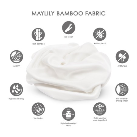 Kolmnurk sall/pearätik, bambus, heavenly feathers