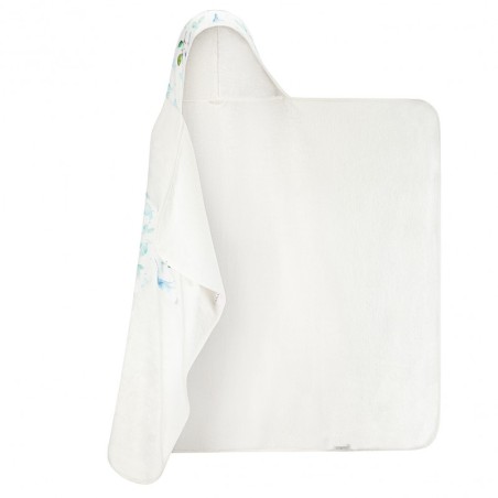 Bambus kapuutsiga vannirätik, HEAVENLY BIRDS - VALGE