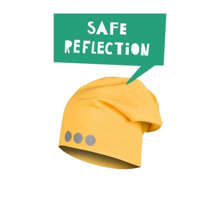 Helkuritega beanie müts, kollane