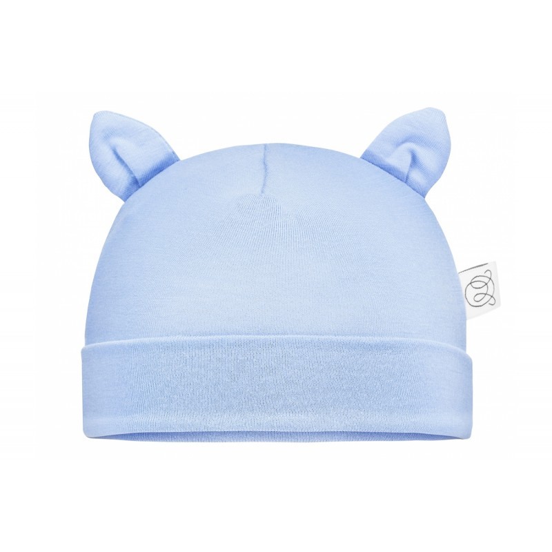 Beebimüts 1-6 kuud, bambus, helesinine