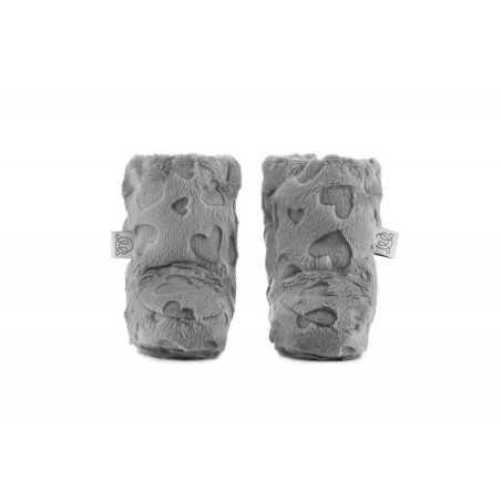 Soojad beebipapud, minky südamed, hall