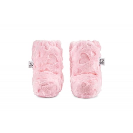 Soojad beebipapud, minky südamed, roosa