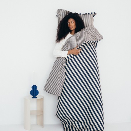 Puuvillane voodipesukomplekt STRIPES NAVY