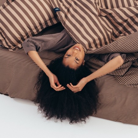 Puuvillane voodipesukomplekt STRIPES BROWN