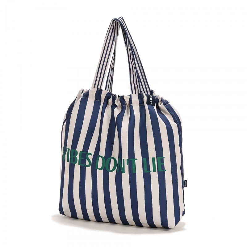 Ostukott L STRIPES NAVY