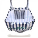 Ostukott L STRIPES NAVY