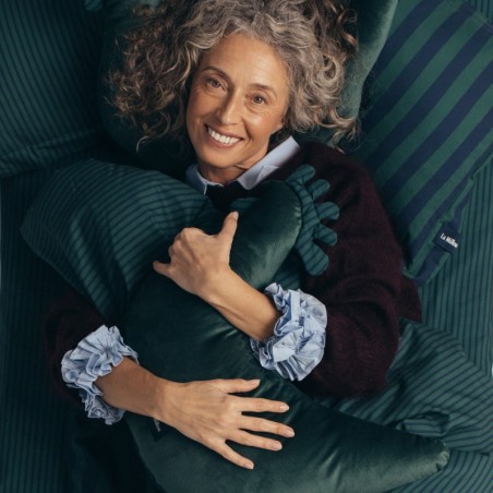 Vanaema Dana kanapadi sametpuuvillane TRIIBUD ROHELINE