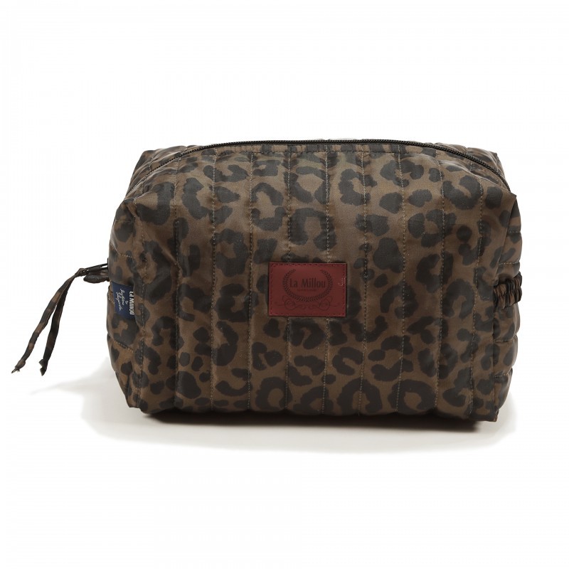 Magdalena Lamparska tualett-tarvete kott nailon LEOPARD CHOCO