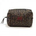 Magdalena Lamparska tualett-tarvete kott nailon LEOPARD CHOCO