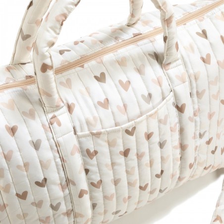 Nädalavahetusekott Nailonist HEARTBEAT BEIGE