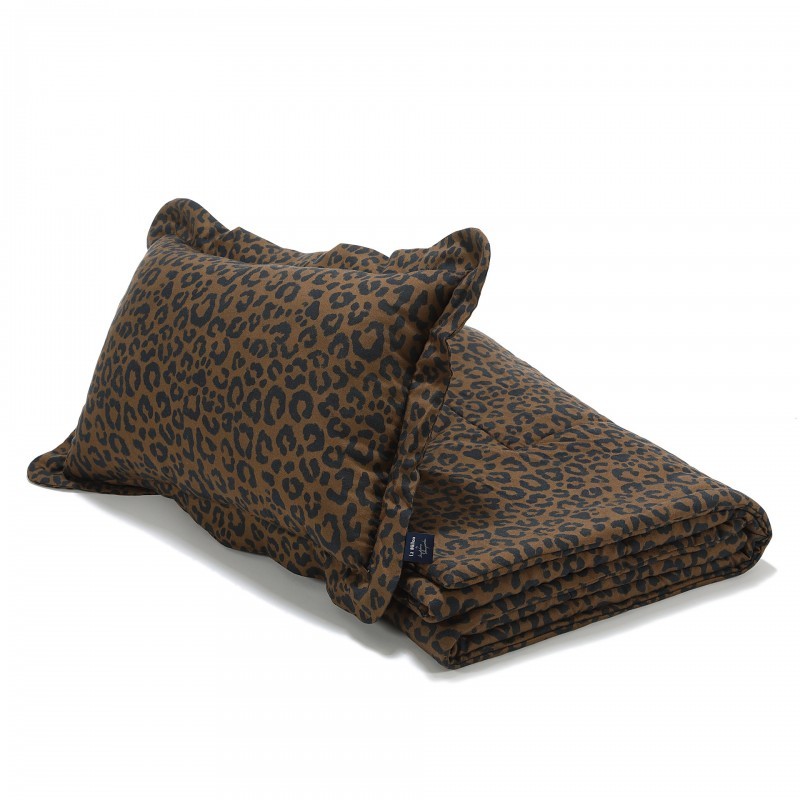 Magdalena Lamparska bambusest voodipesukomplekt LEOPARD CHOCO