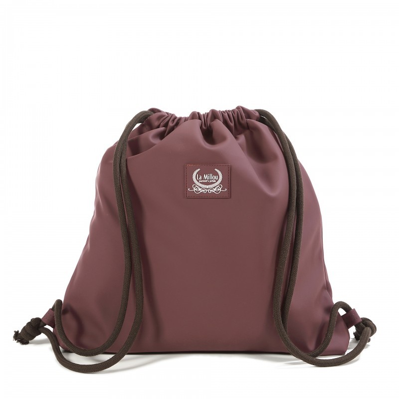 Seljakott kummist kott BURGUNDY