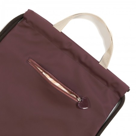 Seljakott kummist kott BURGUNDY