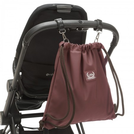 Seljakott kummist kott BURGUNDY