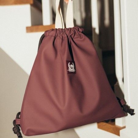 Seljakott kummist kott BURGUNDY