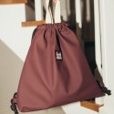 Seljakott kummist kott BURGUNDY