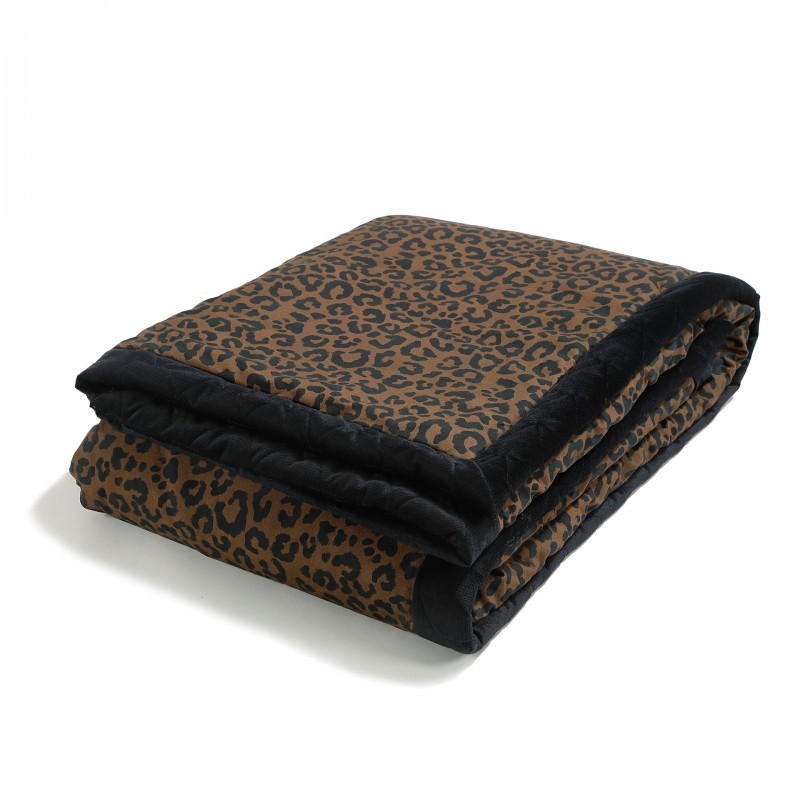 Magdalena Lamparska sametine soe tekk LEOPARD CHOCO