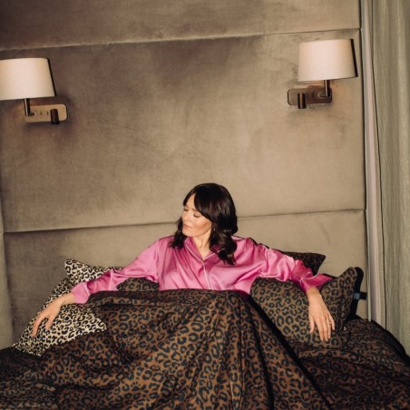 Magdalena Lamparska sametine soe tekk LEOPARD CHOCO