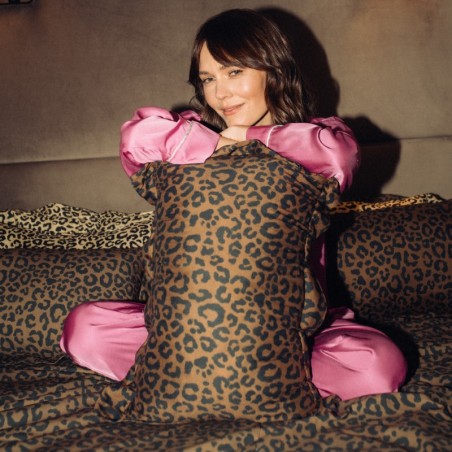 Magdalena Lamparska puuvillane magamispadi LEOPARD CHOCO
