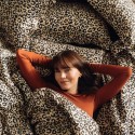 Magdalena Lamparska puuvillane tekk LEOPARD CREAM