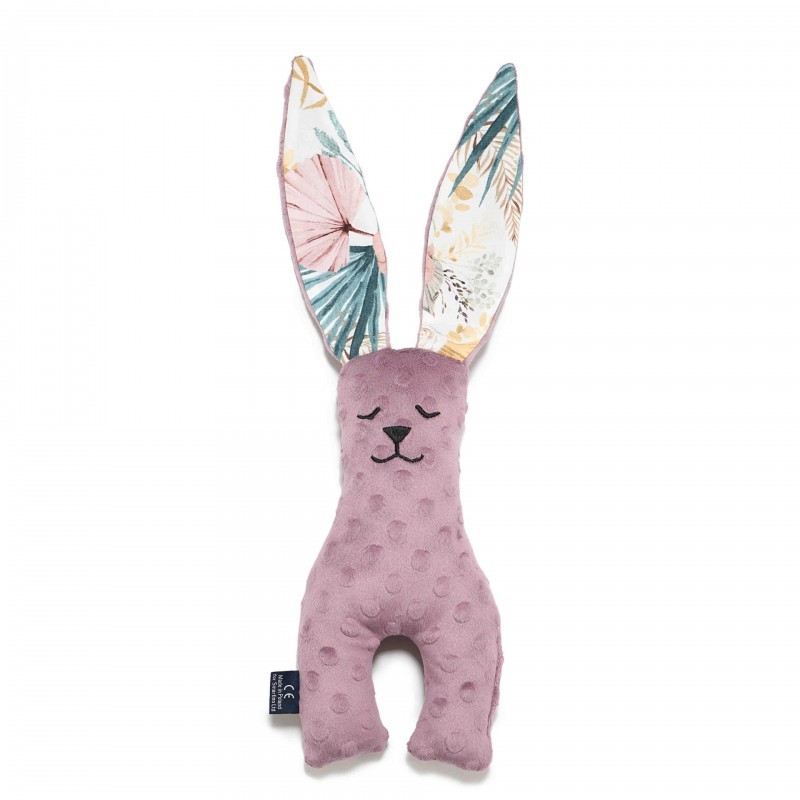 Kaisumänguasi Minky Bunny BOHO PALMS LIGHT Prantsuse lavendel