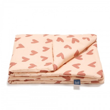 Puuvillane tekk HEARTBEAT ROOSA