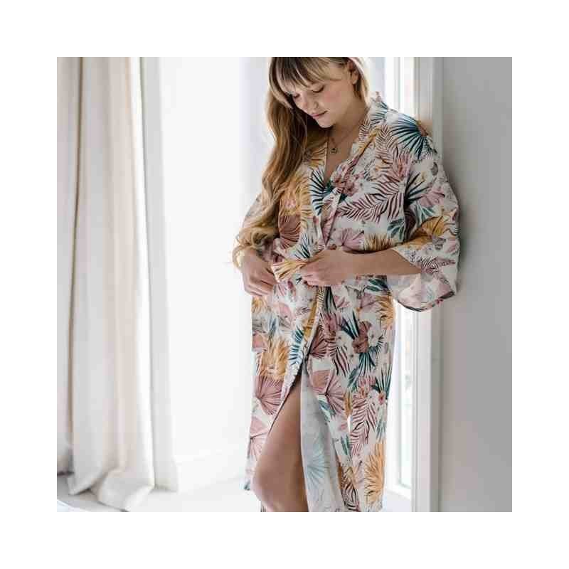 Bambusest kimono BOHO PALMS VALGUS