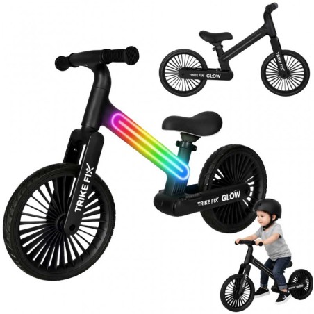 Trike Fix Glow jooksuratas LED-valgustusega must