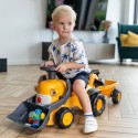 FALK Komatsu sõidutraktor koos ekskavaatori kopa ja haagisega