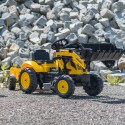 FALK Komatsu pedaaltraktorekskavaator koos haagise ja kopaga