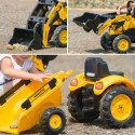 FALK Komatsu pedaaltraktorekskavaator koos haagise ja kopaga