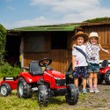 FALK Massey Ferguson punane pedaaliga traktor koos haagisega alates 3 aastast