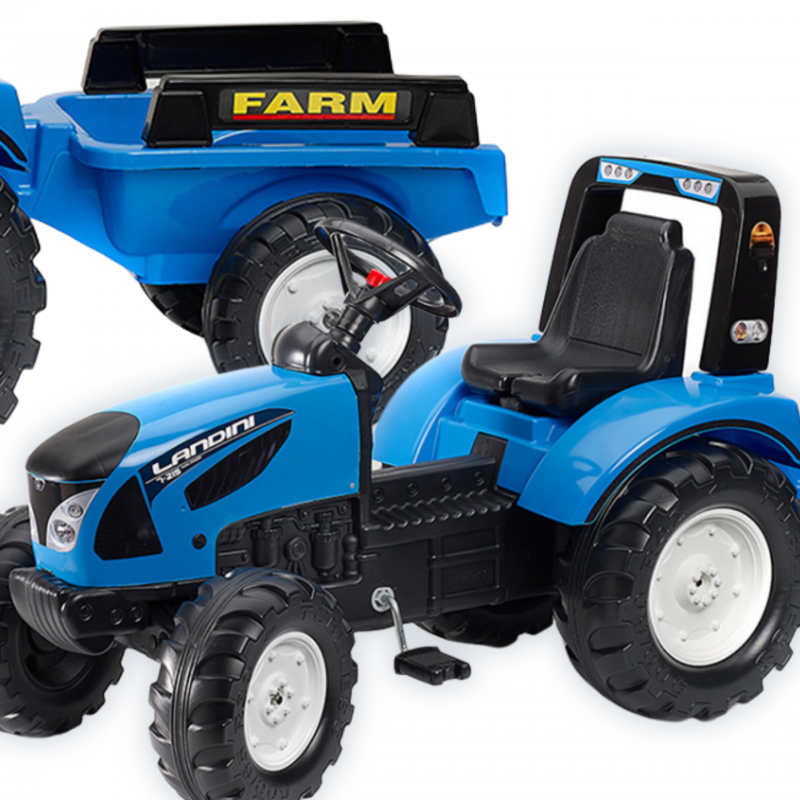 FALK Landini Blue pedaaltraktor haagisega vanusele 3+
