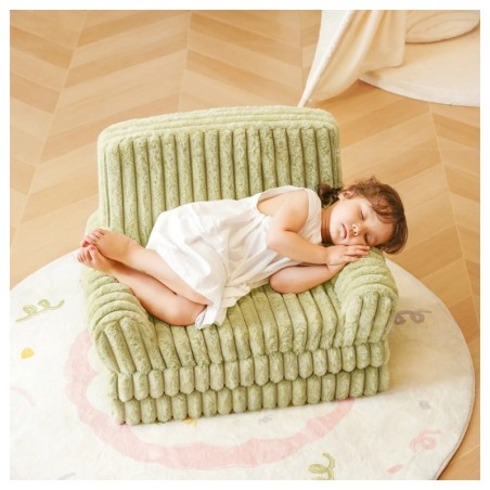 Pehme laste lahtikäiv tugitool, roheline