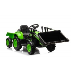 Elektriline traktor kopaga, roheline
