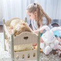 Puidust nukuvoodi, narivoodi või 2 voodit, roheline