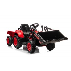 Elektriline traktor kopaga, punane